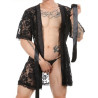 NoGenderWear Peignoir court Dentelle Night Lace Noir